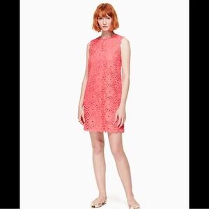 Kate Spade Coral Lace Mini Dress